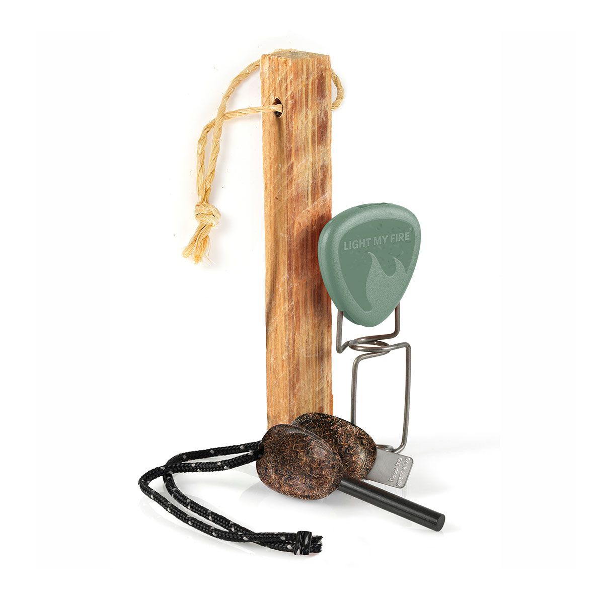 Light my fire Sada na rozdělávání ohně- FireLighting Kit, sandygreen/cocoshell, 3 ks