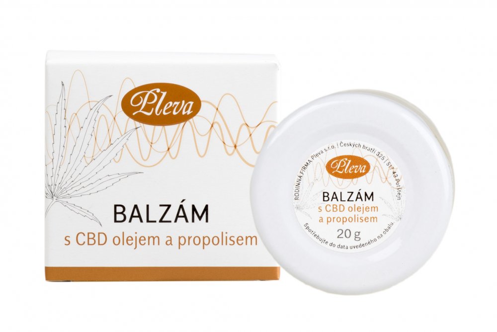 PLEVA Balzám s CBD olejem a propolisem