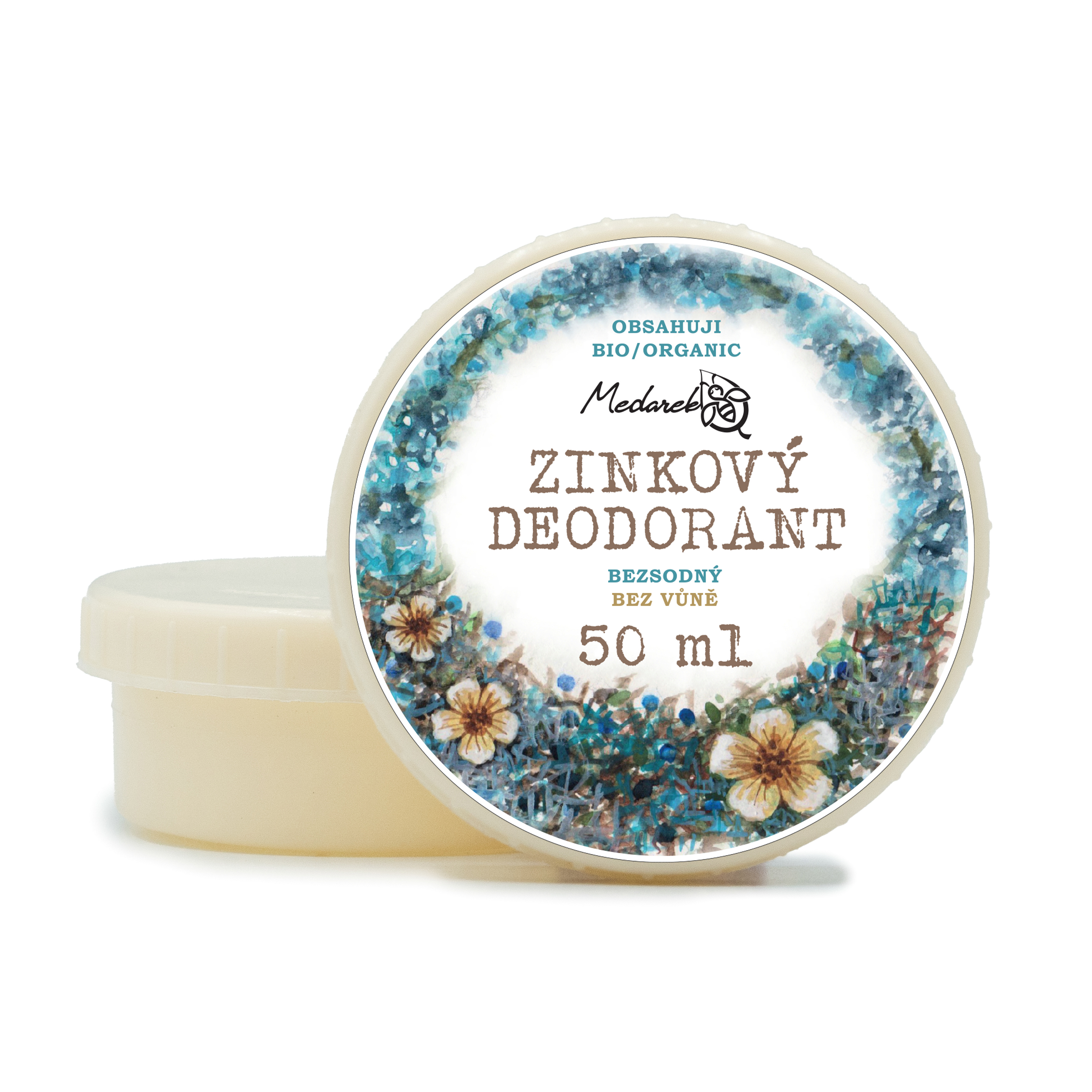 Medarek Medárek Zinkový deodorant bez vůně Objem:: 50 ml
