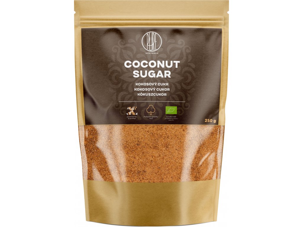 BrainMax Pure Kokosový cukr BIO, 250 g