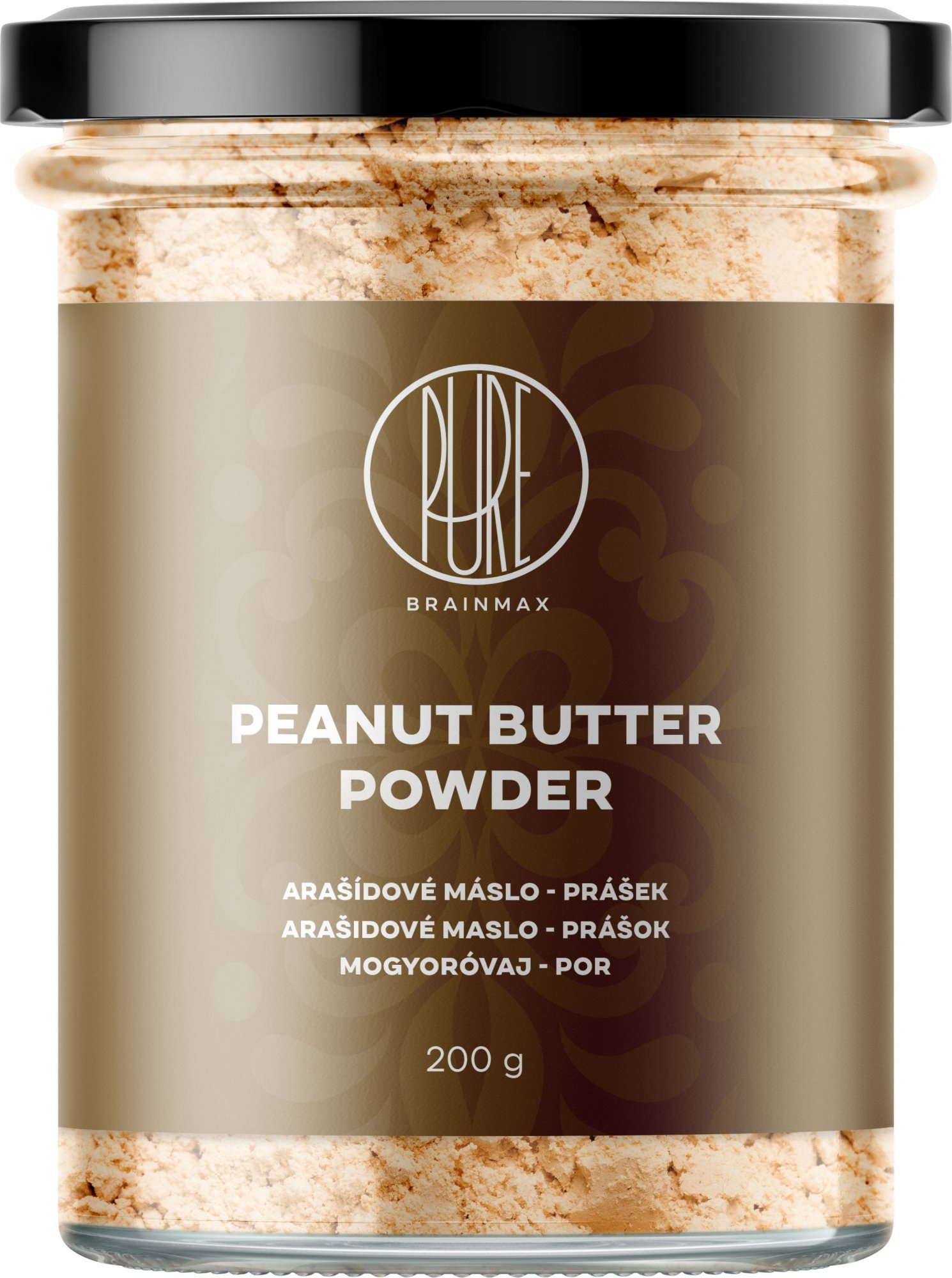BrainMax Pure Arašídové máslo v prášku 200 g - natural