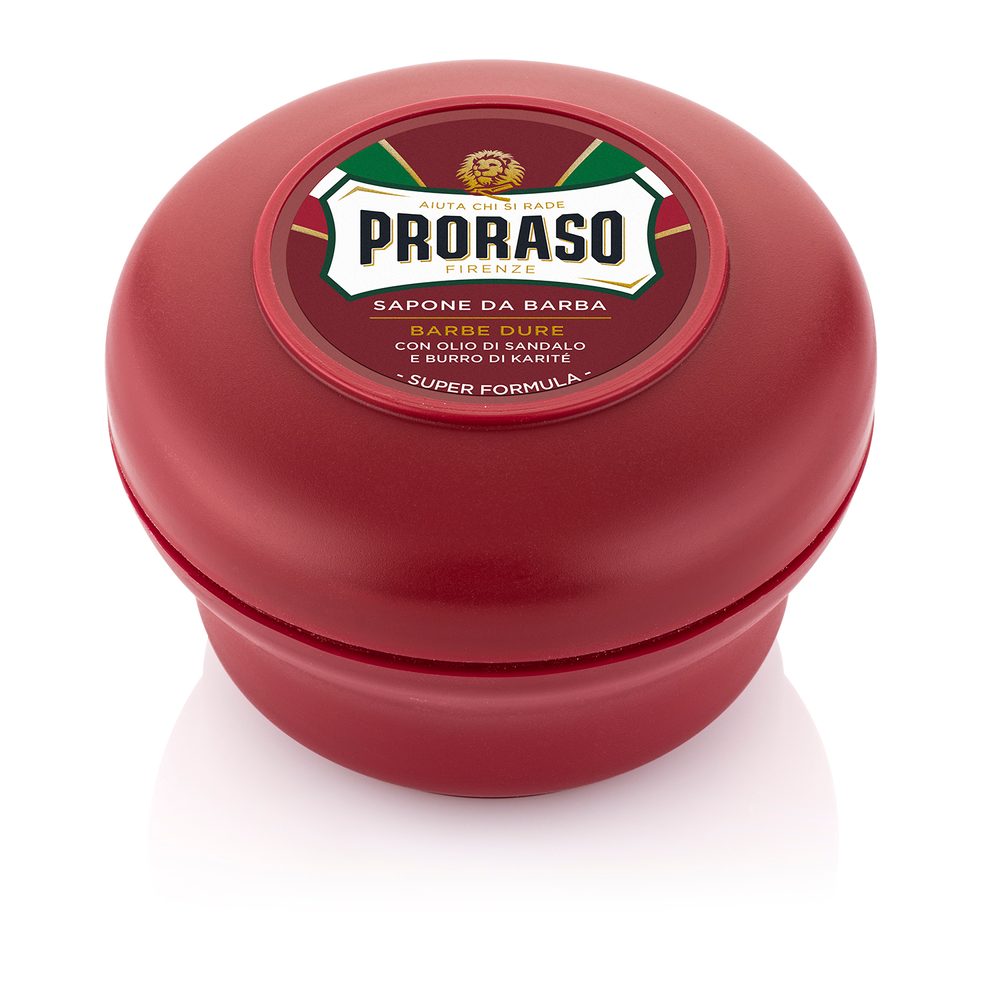 Proraso Red mýdlo na holení pro tvrdé vousy na vousy 150 ml
