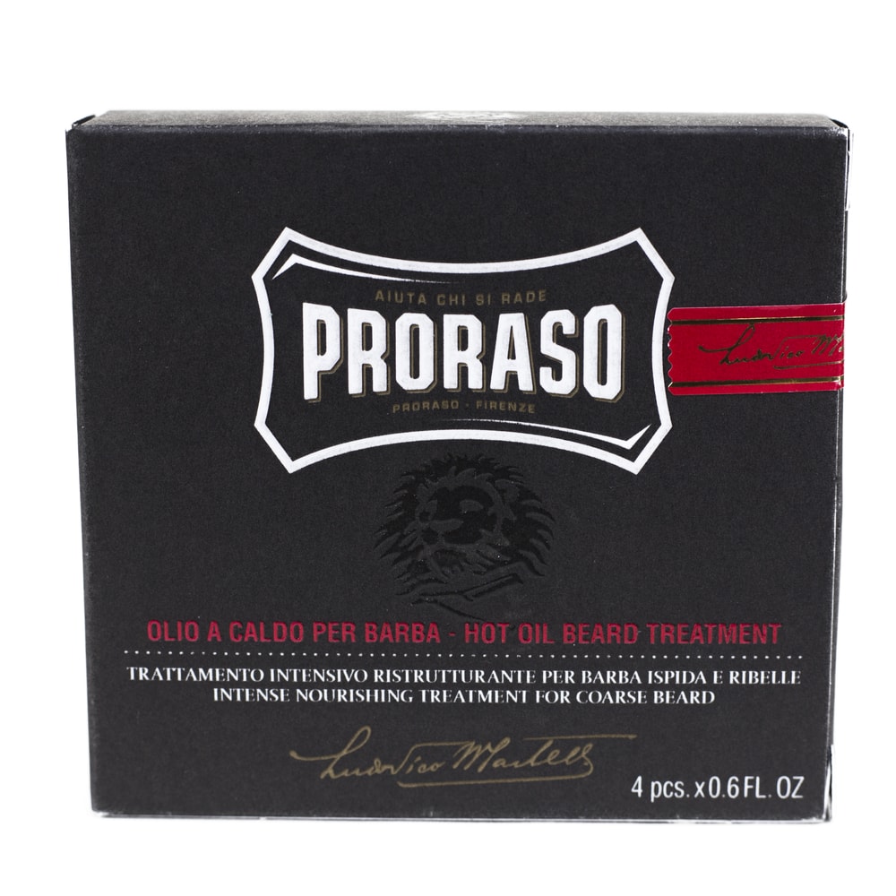 Proraso Wood and Spice Hot Set intenzivní olejová péče na tvrdé vousy 4 x 17 ml