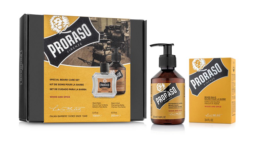 Proraso Dárková sada balzámu a mýdla na plnovous- Wood & Spice