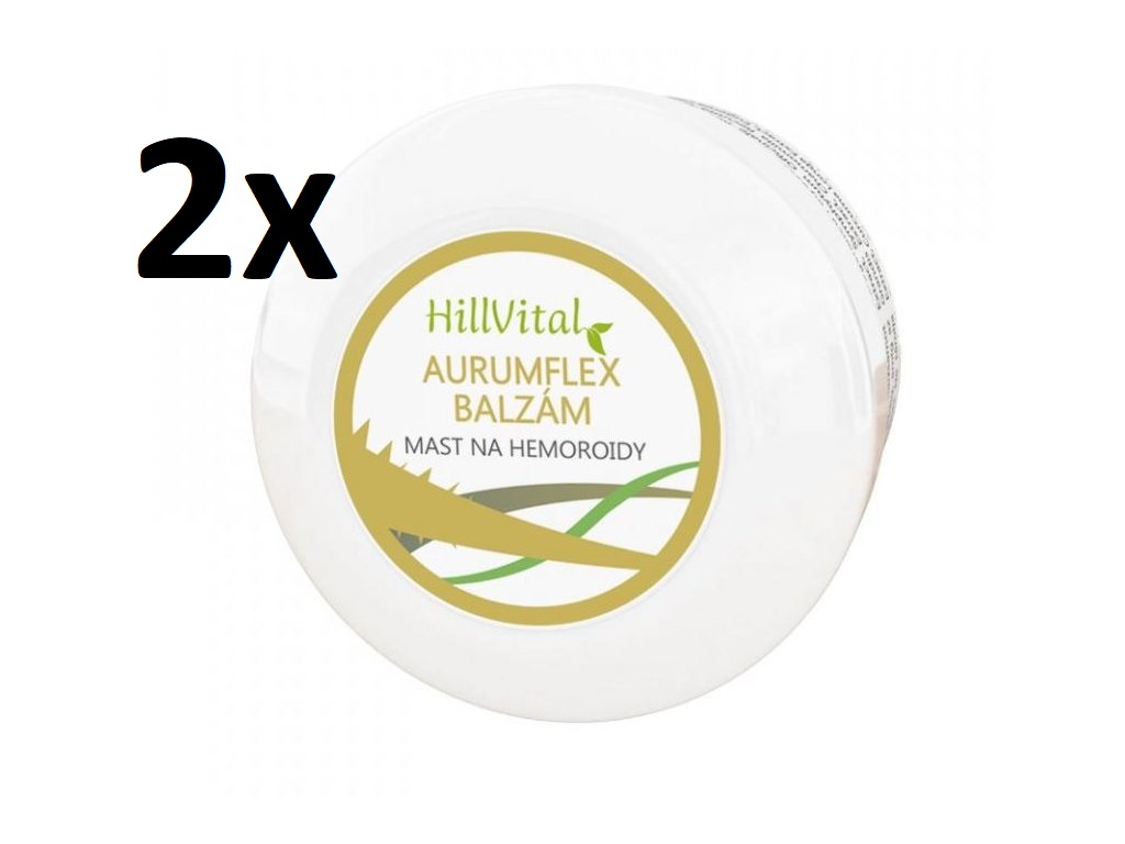 HillVital Aurumflex balzám na hemeroidy, 2x 50ml