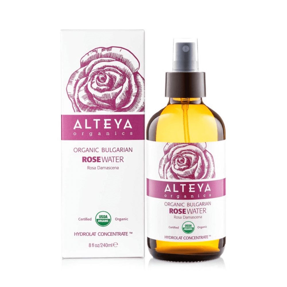 Růžová voda Alteya Organics v skle, 240 ml