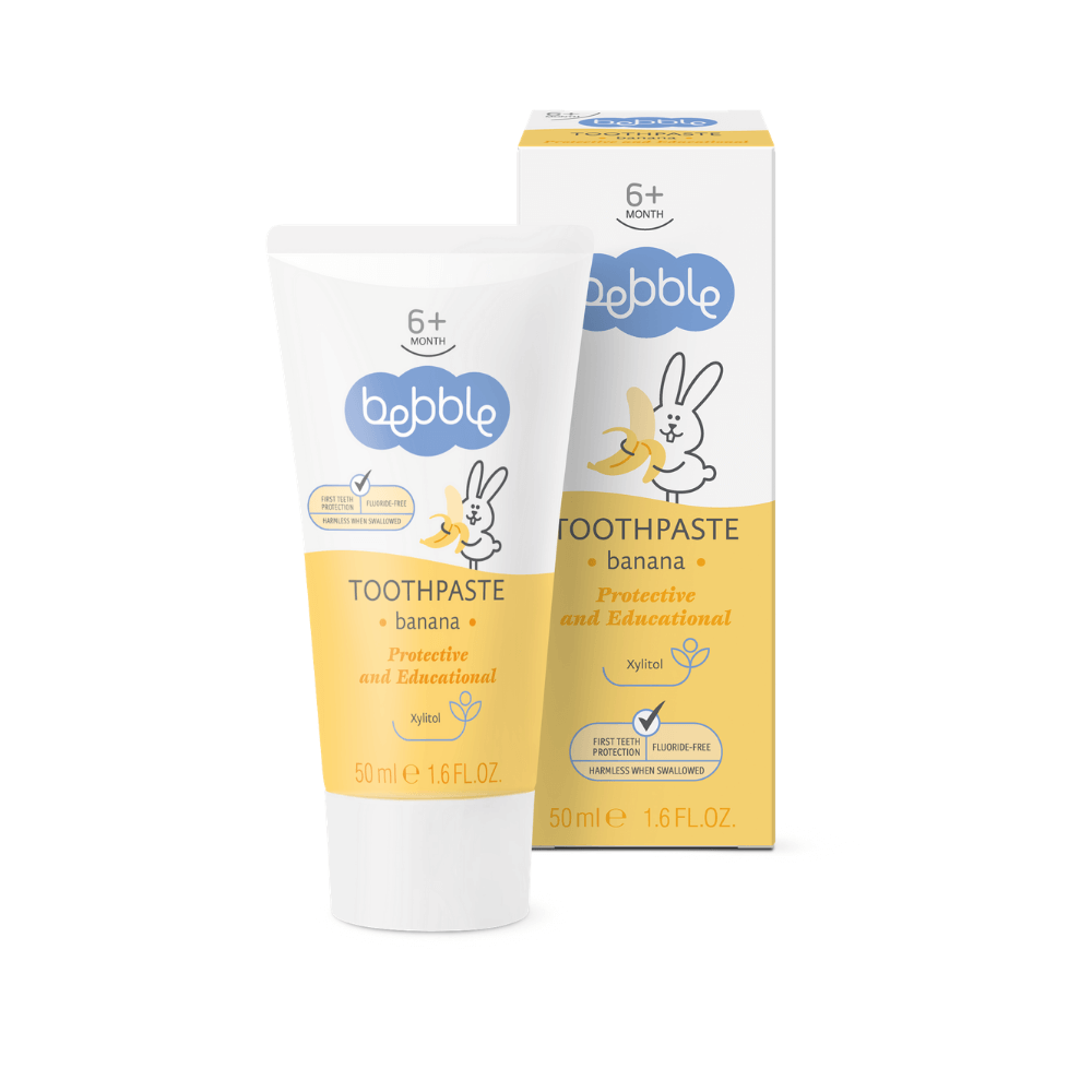Bebble Dětská zubní pasta banán Bebble, 50 ml