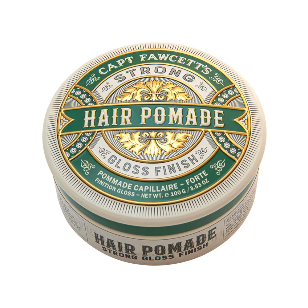Captain Fawcett Strong Hold Pomade - silná lesklá pomáda, 100g