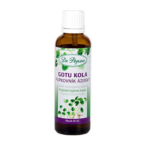 Gotu kola , originální bylinné kapky, 50 ml Dr. Popov