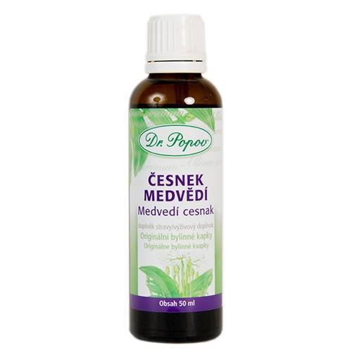 Česnek medvědí, originální bylinné kapky, 50 ml Dr. Popov