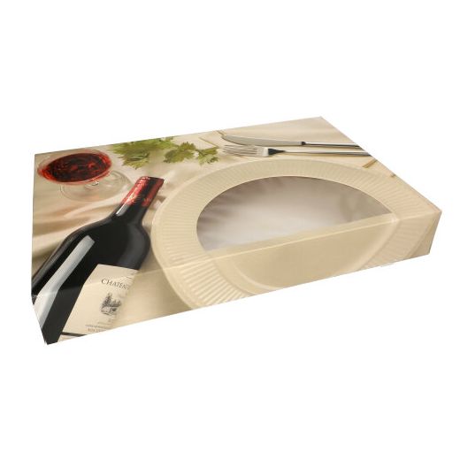 Papstar Cateringový box velký- Burgundy, 5ks