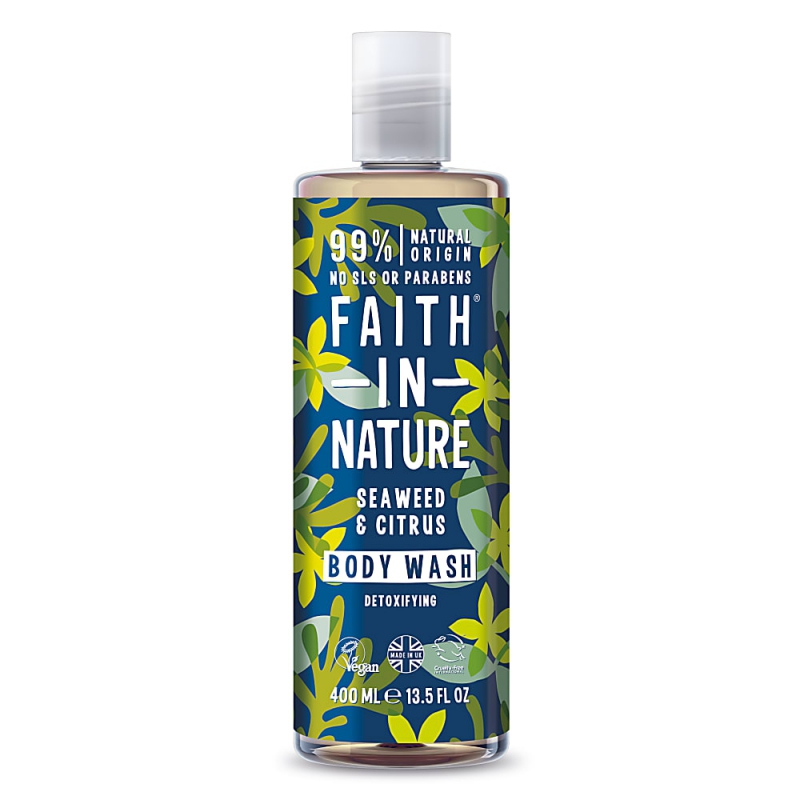 Faith in Nature přírodní sprchový gel s mořskou řasou, 400ml