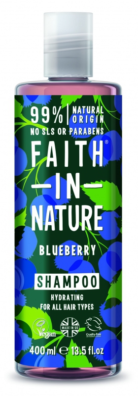 Faith in Nature přírodní šampon Borůvka, 400ml