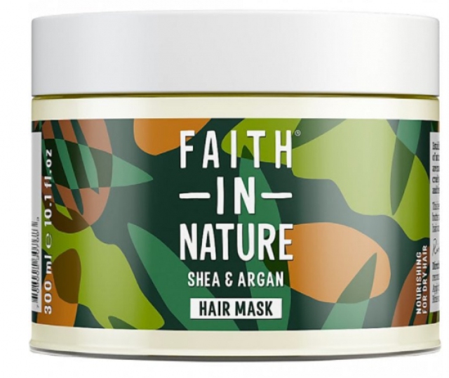 Faith in Nature vlasová maska Argan a bambucké máslo, 300ml