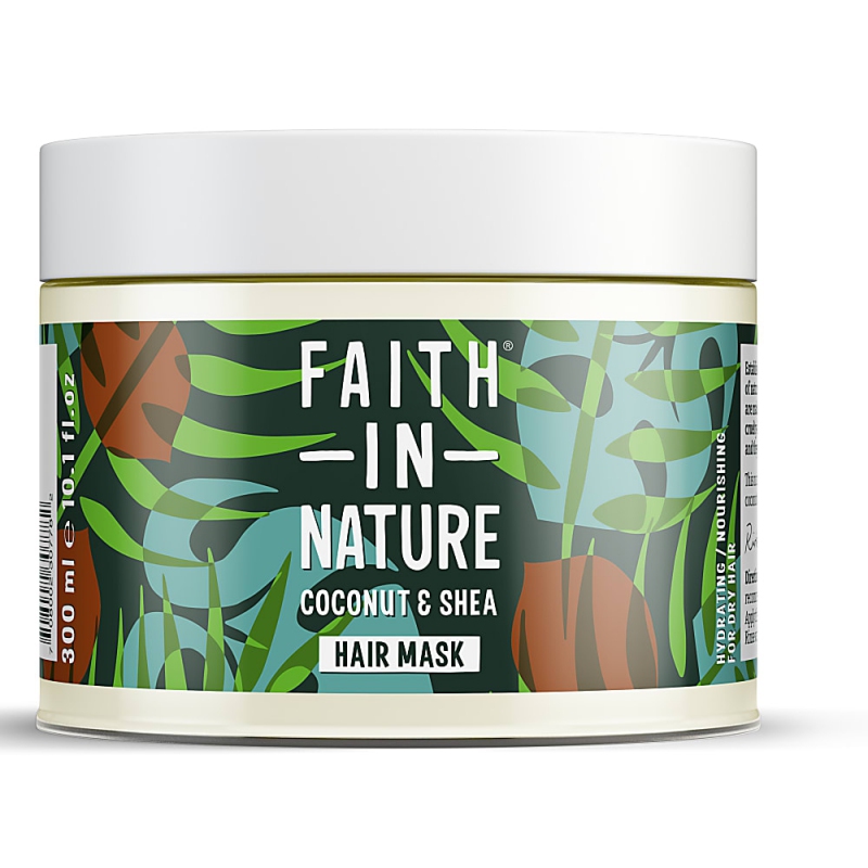 Faith in Nature vlasová maska kokos a bambucké máslo, 300ml