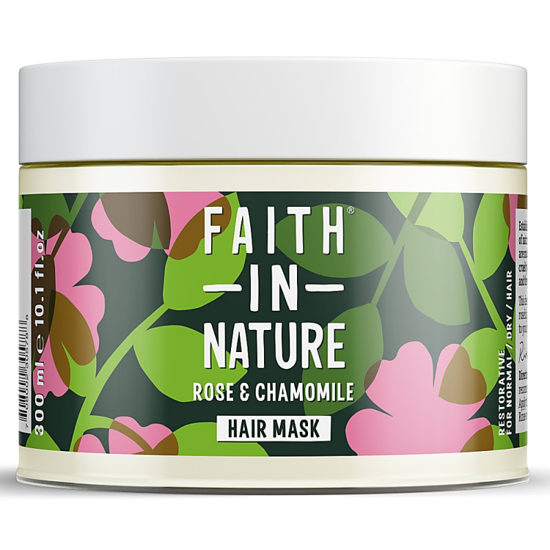 Faith in Nature vlasová maska růže a heřmánek, 300ml
