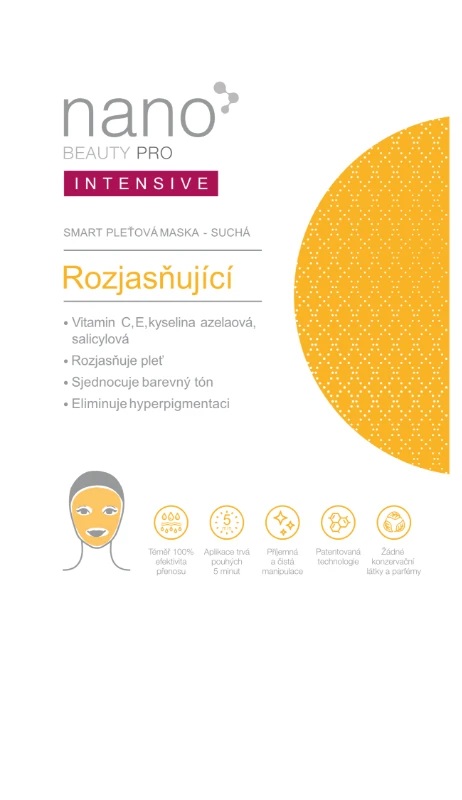Nano BEAUTY PRO Rozjasňující pleťová maska INTENSIVE