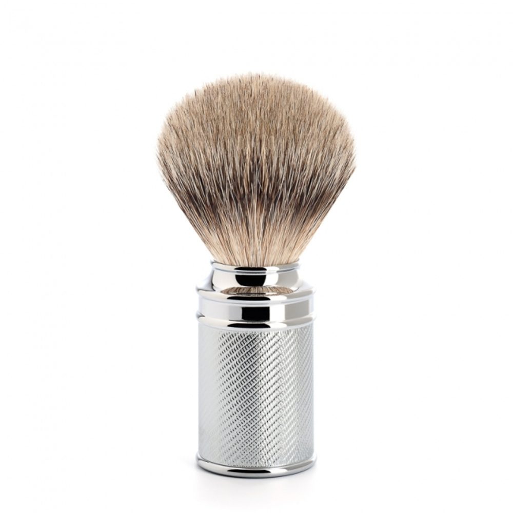 Mühle Štětka na holení Mühle z jezevčích štětin- silvertip badger, chrom