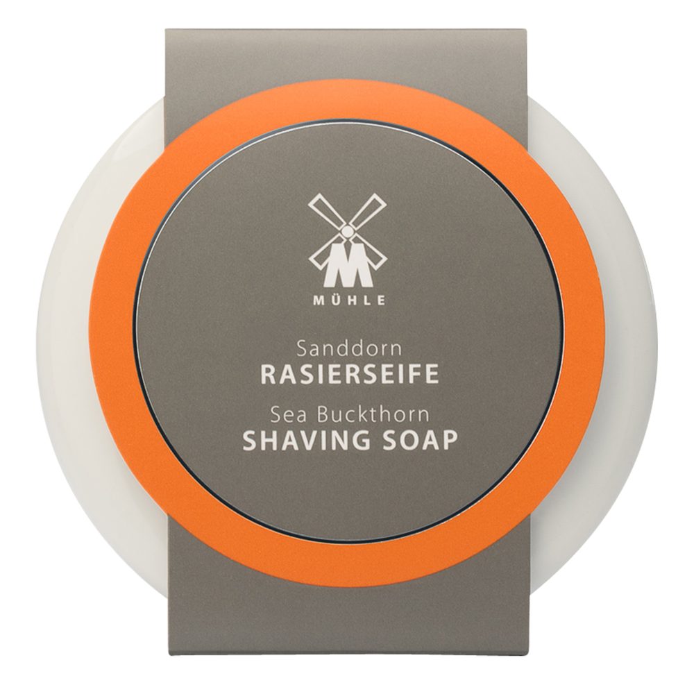 Mühle Mýdlo na holení Sea Buckthorn v porcelánové misce, 65g