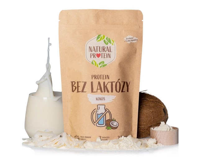 Natural Protein Bezlaktózový protein - Kokos 350g