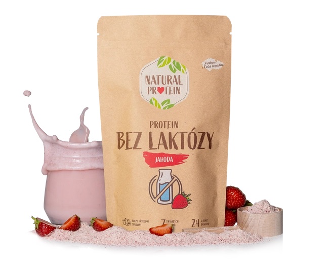 Natural Protein Bezlaktózový protein - Malina 350g