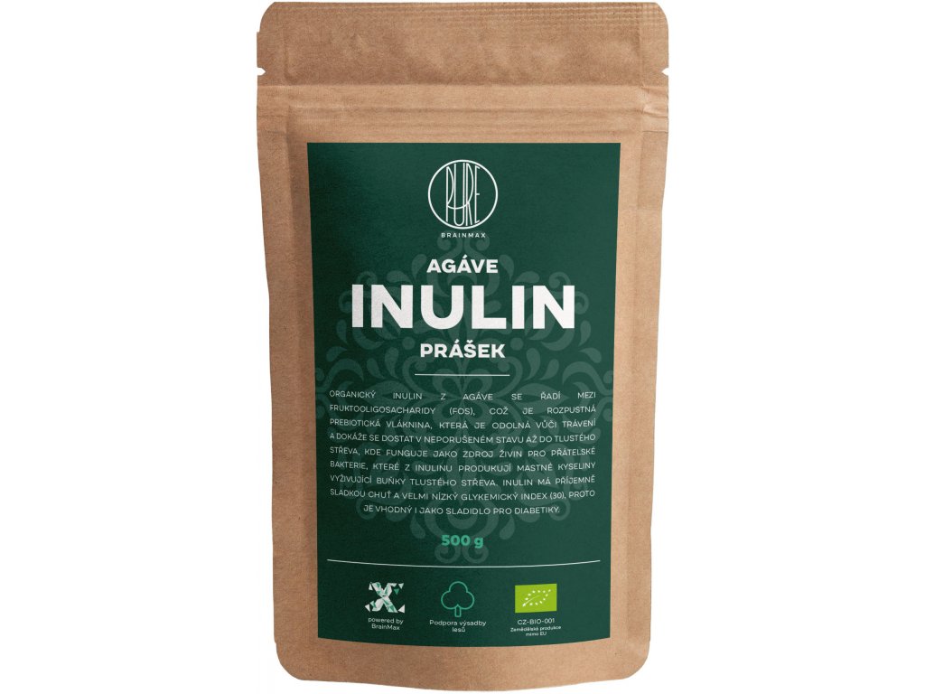 BrainMax Pure Agáve Inulin BIO, 500 g