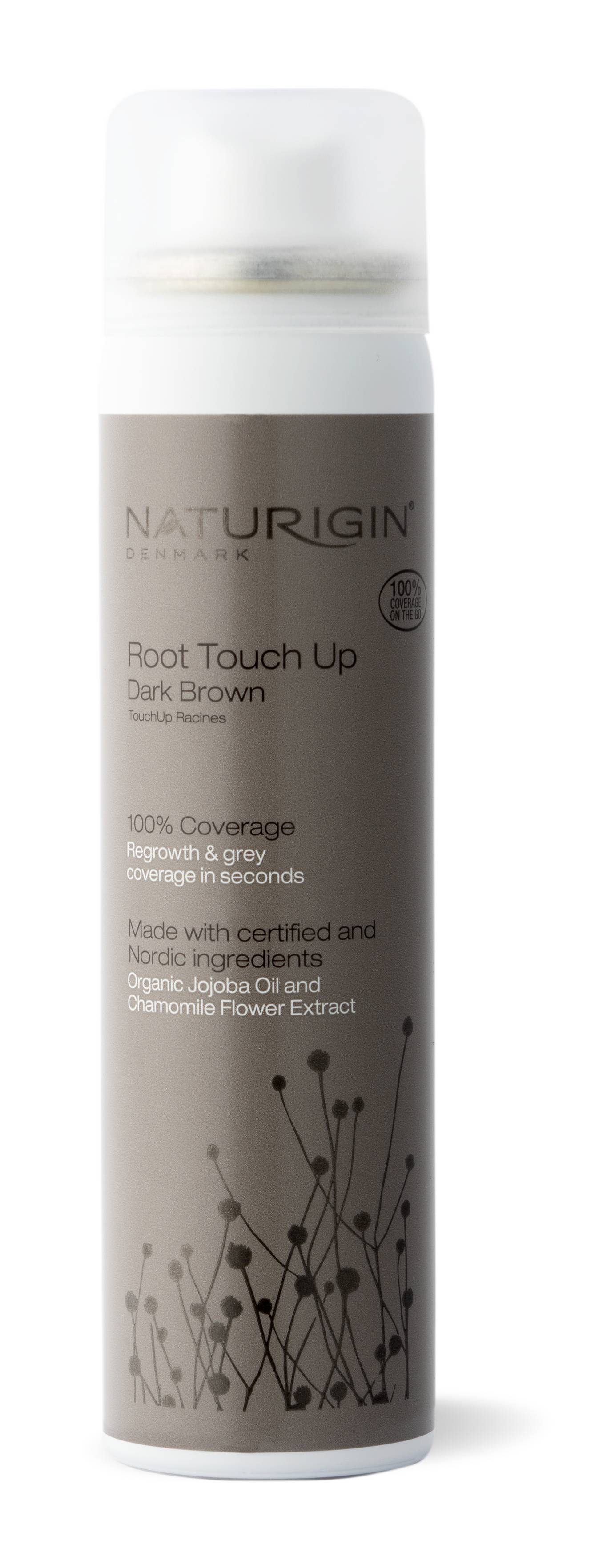 NATURIGIN Tmavě hnědý sprej na odrosty - Root Touch Up Dark Brown 75 ml