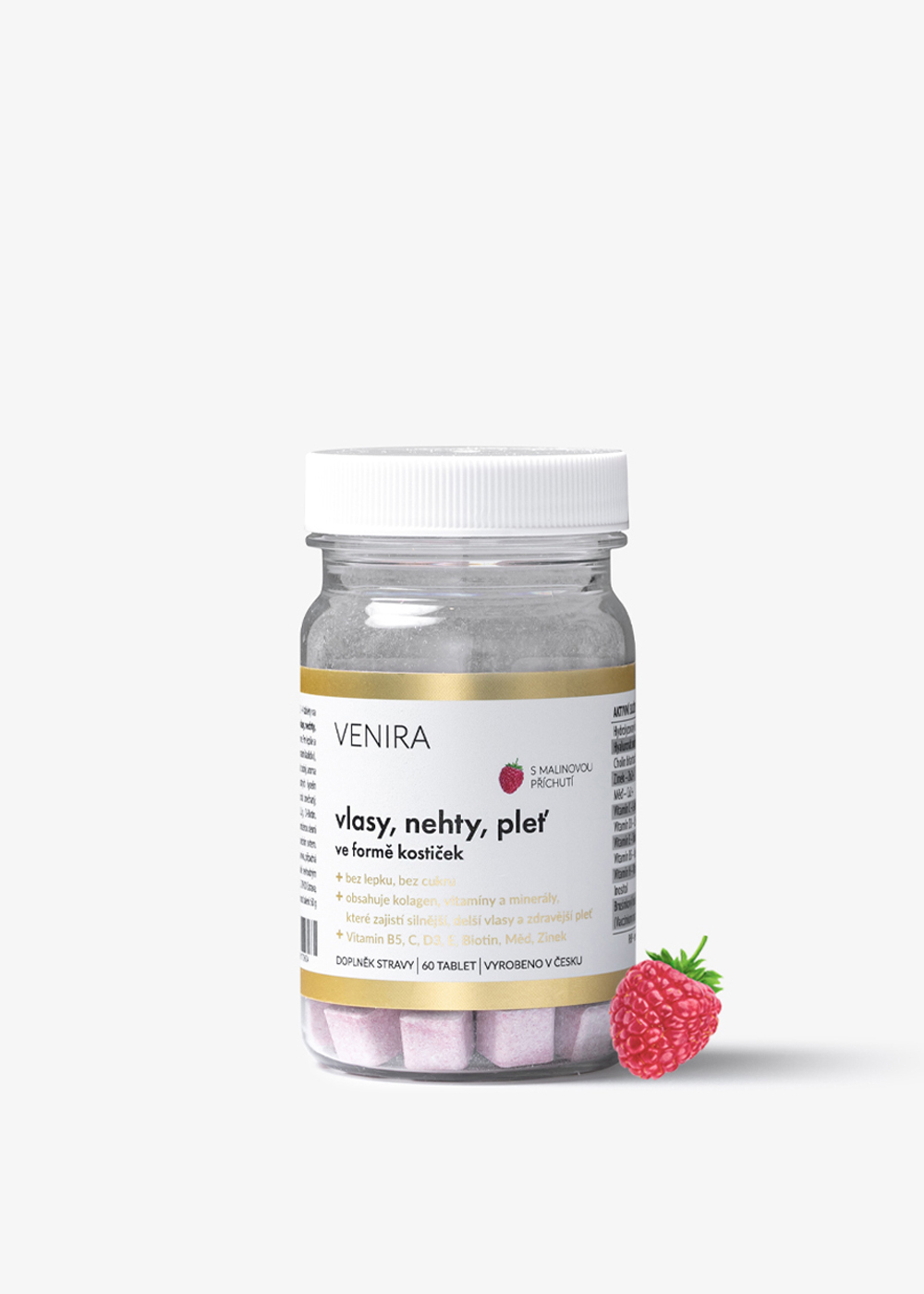 VENIRA kostičky pro vlasy, nehty a pleť, 60 tablet