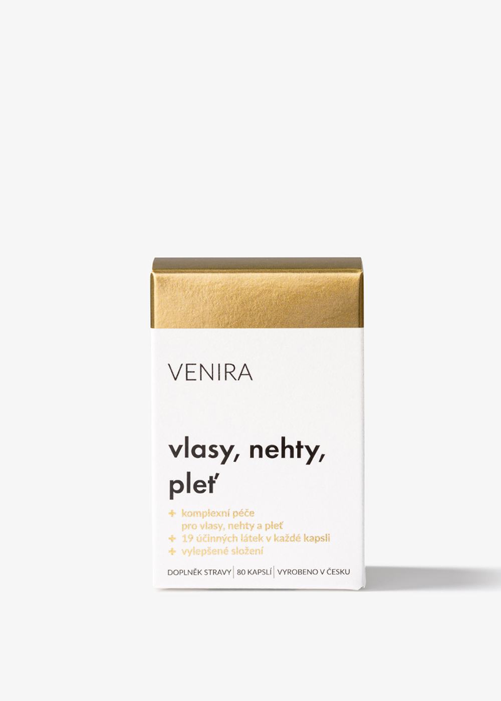 VENIRA kapsle na vlasy, nehty a pleť, 40 denní kúra, 80 kapslí