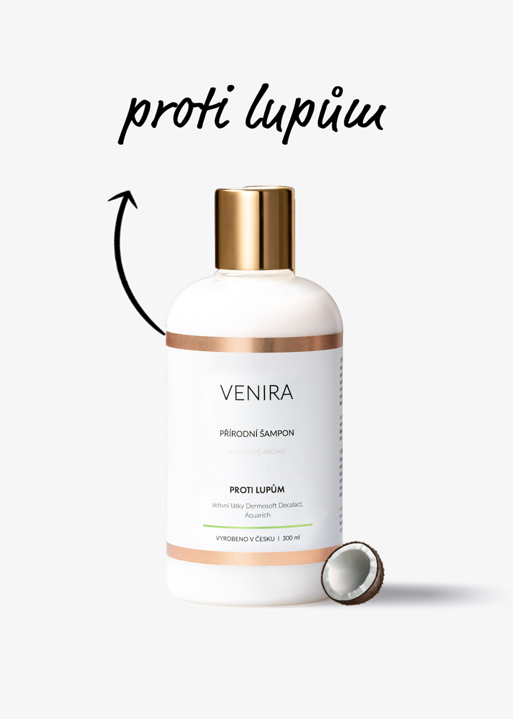 Venira přírodní šampon pro proti lupům - 300 ml