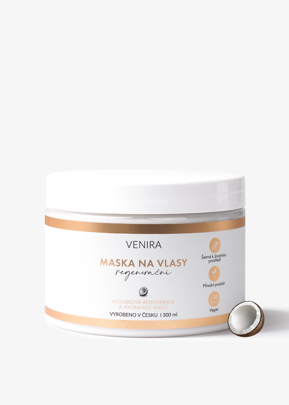 VENIRA regenerační maska na vlasy- kokos, 300 ml