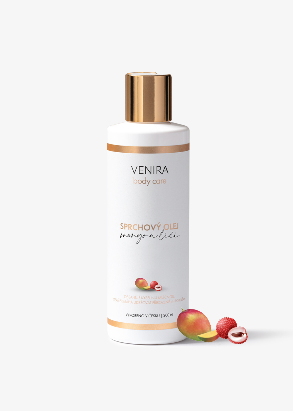 VENIRA sprchový olej- mango-liči, 200 ml