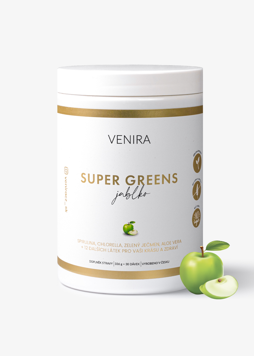 VENIRA super greens- jablko, 336 g