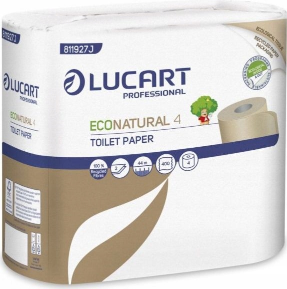 Lucart Professional Lucart Econatural 4 - toaletní papír, 4 ks