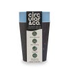 Circular Cup - černá/tyrkysová - z jednorázových papírových kelímků, 227 ml