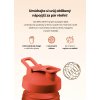 VENIRA shaker PRO s poutkem, světle červený, 400 ml
