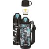 Thermos Dětská termoska s dvěma uzávěry černo-šedá, 1 l