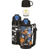 Thermos Dětská termoska s dvěma uzávěry černo-oranžové, 0,8 l
