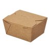 Papírový box EKO na jídlo 130x110x65 mm černo-hnědý s chlopněmi 600 ml bal/50 ks