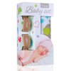 Baby set - bambusová osuška green elephants / zelení sloni + kočárkový kolíček beige / béžová