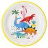 TALIRE papirove Dinosauri barevni 23cm 8ks 65DINOPLATE