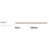 Přírodní bambusové brčko EURO STRAWS Basic 6x230mm, 200ks, jednotlivě baleny