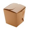 Papírový box EKO na nudle 560 ml hranaté dno hnědý bal/35 ks