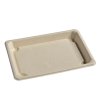 Miska EKO z cukrové třtiny na SUSHI 185x128x21 mm béžová bal/50 ks