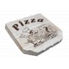 Krabice na pizzu 36x36x4 cm s ALU hnědá kuchař ideal pack® bal/100 ks