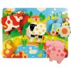 Bigjigs Toys Dřevěné vkládací puzzle Farma