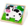 Bigjigs Toys Vkládací puzzle Kravička