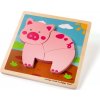 Bigjigs Toys Vkládací puzzle Prasátko