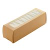 Papírová krabička EKO na makronky 180x55x55 mm hnědá s okénkem ideal pack® bal/50 ks