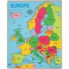 Bigjigs Toys Dřevěné puzzle mapa Evropy 25dílků